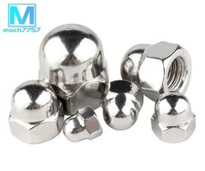 Fine Thread Acorn Cap Dome Nuts - 304 Stainless Steel Pitch 1.0mm/ 1.25mm/ 1.5mm