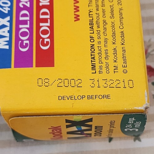 New Vintage Kodak Max Zoom 800 Film ISO 800/30 35 mm 3 Rolls + 1 ROYAL GOLD 400 - Picture 3 of 7