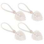  4 Pcs Curtain Tie Back Curtains Tiebacks Buckles Ropes for Drapes