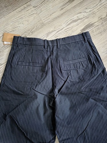 A.P.C. Grand Pantalon Camilla Pinstripe Pants Navy Pants Women's Sz 38 - Picture 3 of 10