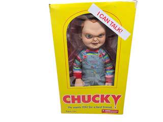 Child’s Play 2 Chucky Doll Mezco DAMAGED BOX
