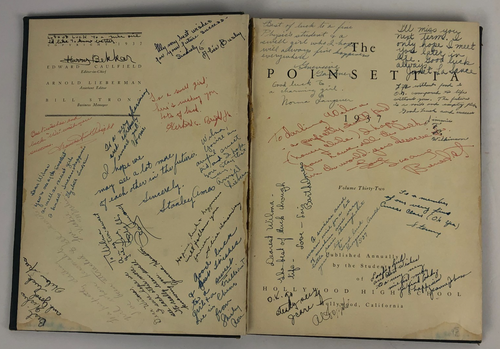 Vintage 1937 Hollywood High School California Poinsettia Yearbook - Picture 1 of 11