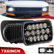 Brightest 1pc 7x6 Led Headlight Hilo For Chevy Express Cargo Van 1500 2500 3500