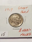 1917 Buffalo Nickel Great Horn