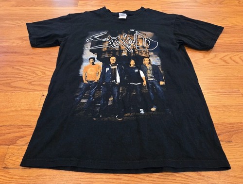 Staind 2008 Tour Shirt Size M Double Sided Aaron Lewis Papa Roach RED Seether - Bild 3 von 24