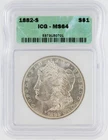 1882-S Morgan Silver Dollar ICG MS64 S$1 San Francisco Minted No Reserve