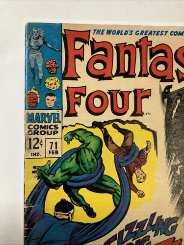 Fantastic Four #71 Low Grade F/G, 1968 Reader Copy Complete - Picture 2 of 16