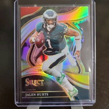 🏈2023 Select - Club Level Red & Yellow Prizm Die-Cut #264 Jalen Hurts Eagles🏈