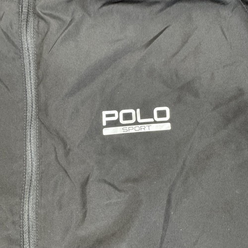 Polo Sport Ralph Lauren Jacket Mens Large Windbreaker Full Zip Reflective Trim - Picture 2 of 12