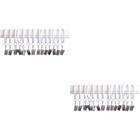 2 Pieces Gardinen Zubehör Metallvorhangringe Mit Clips Vorhangschnalle