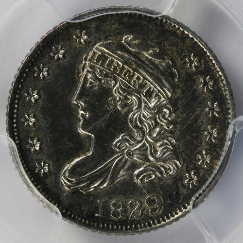 1829 H10c Capped Bust Half Dime LM-2 PCGS UNC Details Cleaned - Picture 3 of 4