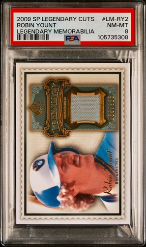 🔥 2009 SP Legendary Memorabilia - ROBIN YOUNT #LM-RY Red /75 - PSA 8!! - Picture 1 of 2