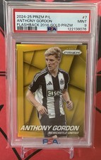 2024-25 Prizm EPL Flashback 2014 Gold Prizm Anthony Gordon /10 PSA 9