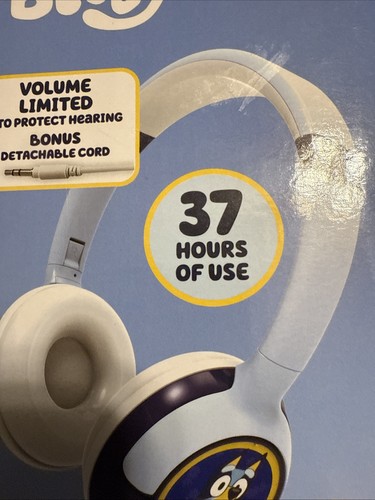 Bluey Headphones Bluetooth & Corded Kid Safe Volume Limiting New In Box - Picture 3 of 7