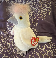 Ty Beanie Babies KuKu White Bird Plush Stuffed Animal 1997 Vintage