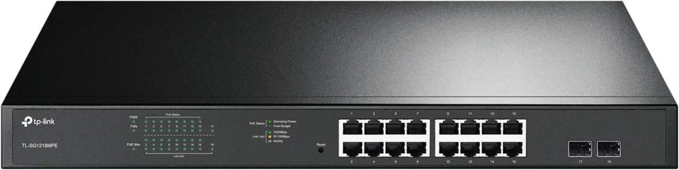 16-Port Advanced Gigabit PoE+ Switch with Automatic Device Reboot Feature - Image 3 of 4