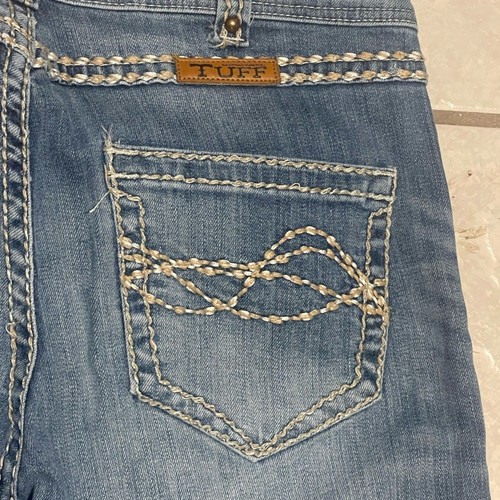 Cowgirl Tuff Damen Lagenlook Blau Boot Cut Jeans Größe 29X35 - Bild 6 von 14
