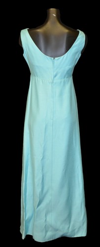 Emma Domb Vintage 60s Light Blue 3 Piece Bridesmaid Prom Dress size 13 - Picture 4 of 5