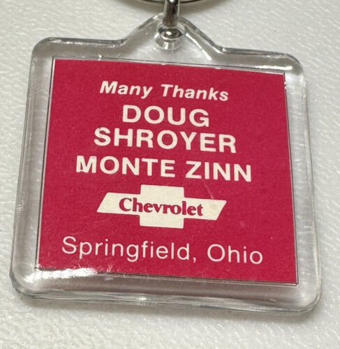 Springfield Ohio Chevy Dealership Auto Car Dealer Automotive Motors Keychain OH