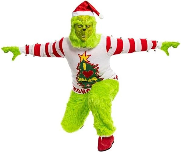 Mean One 绿色卡通圣诞节万圣节服装角色扮演复制品鞋 — 第 4/4 张图片