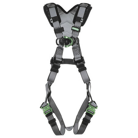 Hip and Chest D-Rings Tongue Buckle Leg Straps Shoulder Padding Qwik-Connect Chest Strap MSA 10105939 EVOTECH Harness with Back X-Large