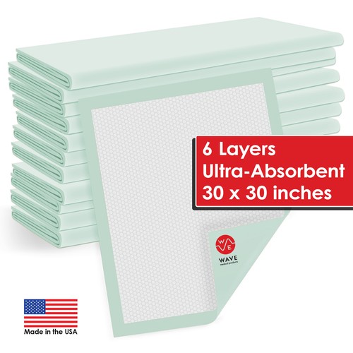 100 30" X 30" Quilted Super Absorbent Thick Disposable Bed Pads Underpads Chux - Foto 4 di 10