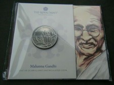 2021 Great Britain Royal Mint  L5 Coin  MAHATMA GANDHI  Mint Pack Sealed 