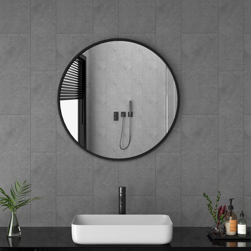 Spiegel Badspiegel Flurspiegel Rund/rechteckig Türspiegel Wandspiegel Metall Bad - Bild 16 von 16