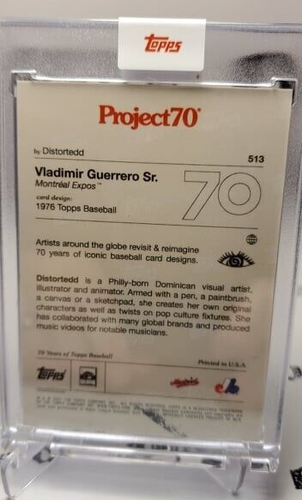 Vladimir Guerrero Sr. 2021 Topps Project 70 #513 🔥 Distorted 🔥 Montreal Expos - Picture 2 of 2