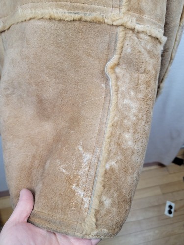 Piapa Ltd. Genuine Vintage Sheepskin Coat Men Size 42 Large MARLBORO MAN Jacket - Picture 18 of 18