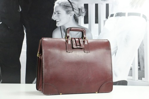Maletín de cuero vintage ST. JAMES médico abogado bolsos adjuntos para hombre - Imagen 7 de 12