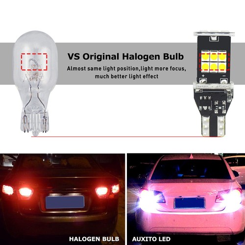 2pcs 912 921 LED Back up Reverse Light bulb Canbus Error Free 2048LM T15 w16w F5 - Foto 3 di 11