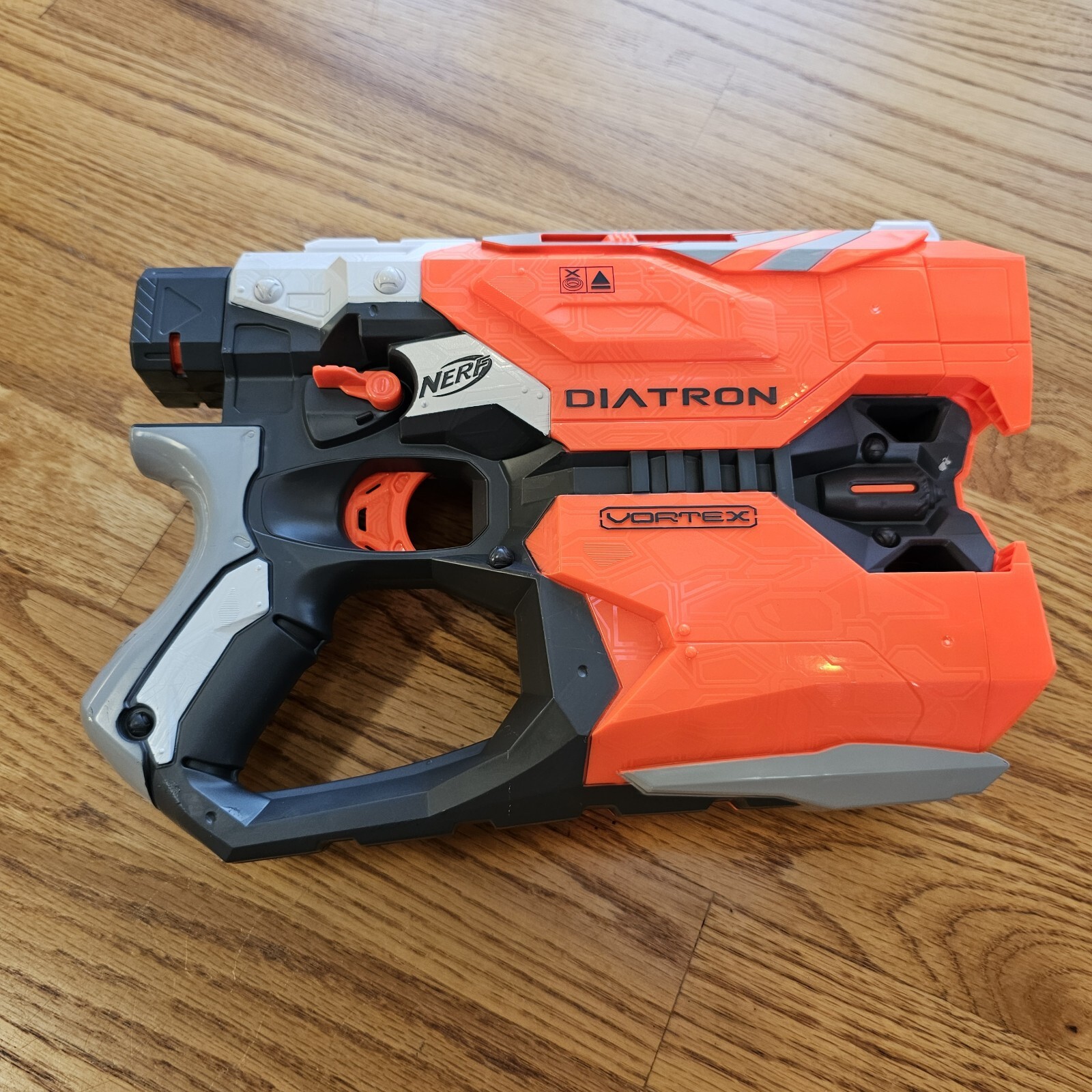 NERF Vortex Diatron Multishot Madness Dual Shot Gun Disc Blaster And