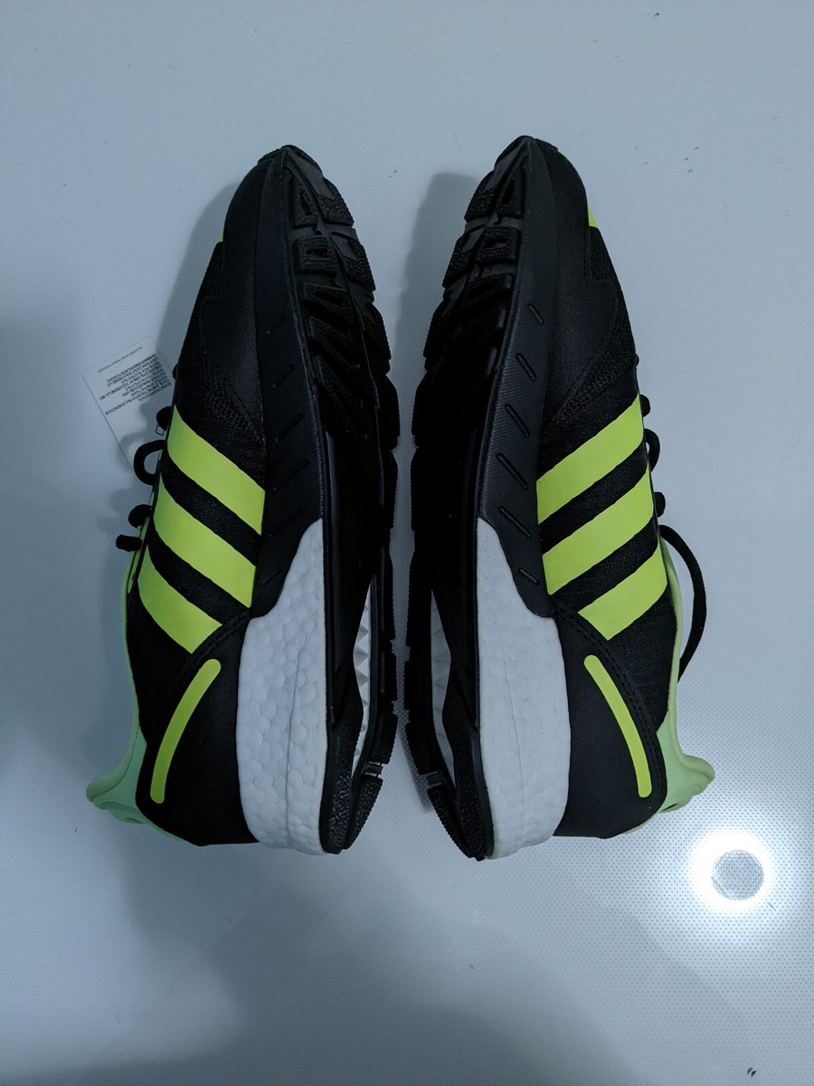 K☆ Adidas Originals ZX 1K Boost Black Solar Yellow Green FY3632