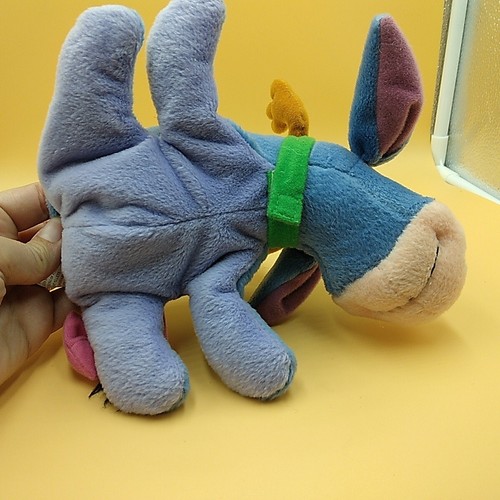 Mattel Disney | Holiday Eeyore | 7" Plush Reindeer Antlers Christmas Beanie - Picture 10 of 13