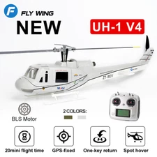 FlyWing UH1 V4 10CH M10 GPS 3D Aircraft Auto Return Hovering RC RTF Helicopter