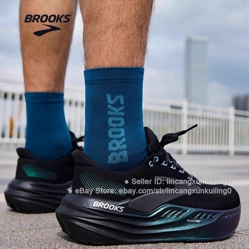Brooks Glycerin MAX Marathon Running Shoe Black/White Unisex Sneakers - Afbeelding 5 van 18