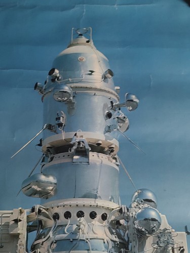 Kosmos 1977 Soviet Space Exhibition Poster National Museum Of Canada USSR Rocket - Picture 4 of 5