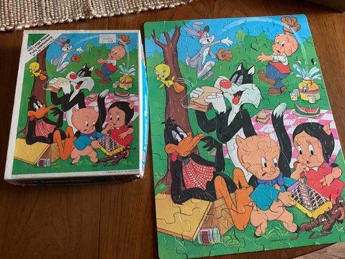 Vintage 1977 Warner Bros. LOONEY TUNES 100 piece JIGSAW PUZZLE 14" x 18" WHITMAN - Picture 3 of 3