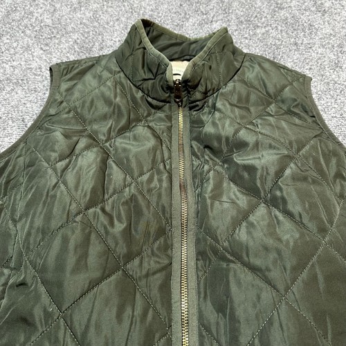 41 Hawthorn Vest Womens 2X Green Quilted Full Zip Mock Neck Pockets - Picture 7 of 12