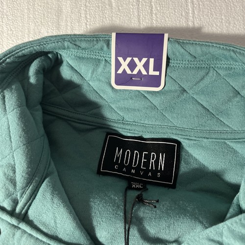Modern Canvas XXL Ladies Quilted Long Sleeve Snap Neck Top. DAMAGED READ - Picture 9 of 20