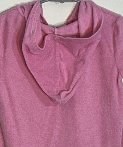 Gymboree Little Girl Sz 6 Swim Cover Up Pink Terry Short Sleeve Hood Flamingo - Picture 9 of 10