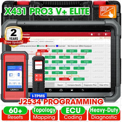 LAUNCH X431 PRO3S V+ 5.0 ELITE PRO5 Car Diagnostic Tool J2534 Programming Coding - Picture 55 of 58