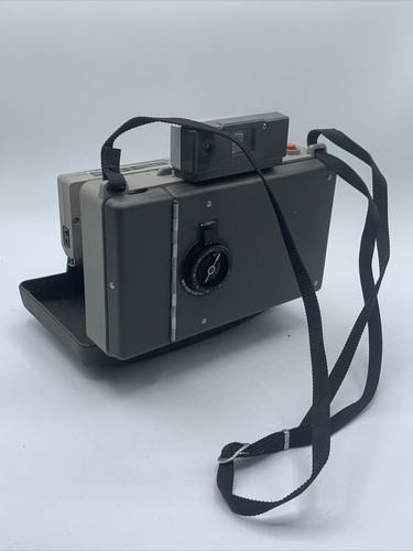 Vintage Polaroid 340 Automatic Land Camera With Flash And Strap - Picture 4 of 12