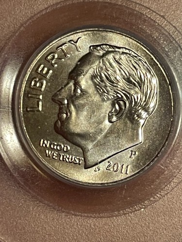 2011 P Roosevelt Dime MS 66 FB PCGS Clad 10c Uncirculated - Picture 10 of 13