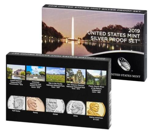 Set Silver Proof 2019 completo e certificato di autenticità con penny nuova uscita con Rev Cent - Foto 2 di 3