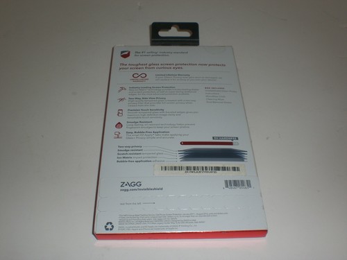 zagg invisible shield glass+PRIVACY screen protector for iphone 7 - 第 5/5 張圖片