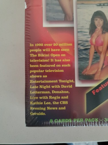 1992 The Bikini Open Factory Sealed Trading Card Box - 36 Packs - Bild 2 von 9