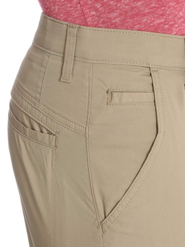 Wrangler Authentics Mens Performance Comfort Flex Flat Front Short Dark Khaki 40 - Picture 4 of 5