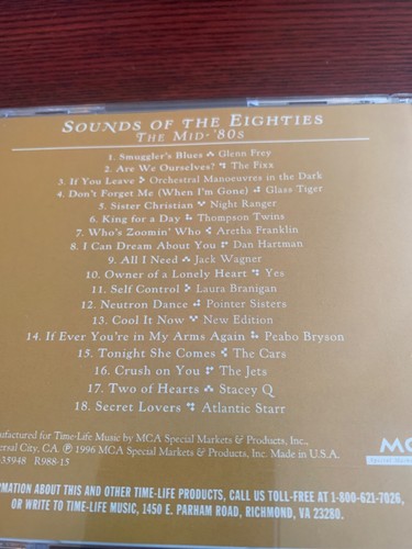 Sounds Of The Eighties : THE MID ‘80s - CD - THE ROLLING STONE COLLECTION - Picture 6 of 6